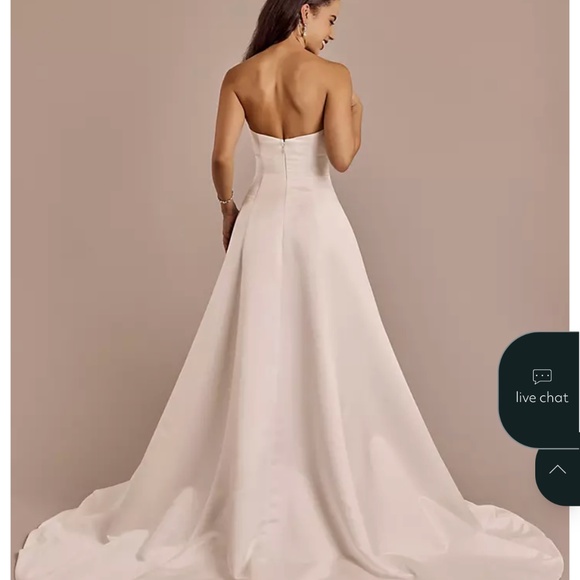 David’s Bridal Ivory Wedding Dress – Size 10 - Picture 4 of 7